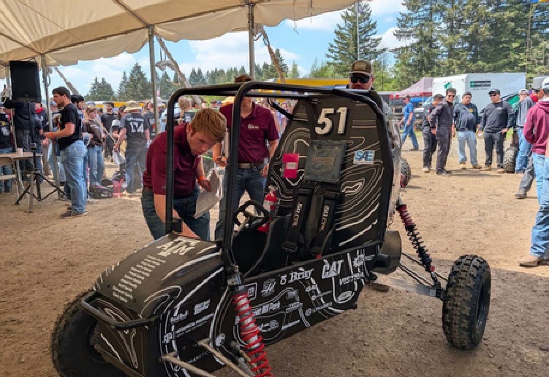 The Texas A&M Baja 2025–26 car